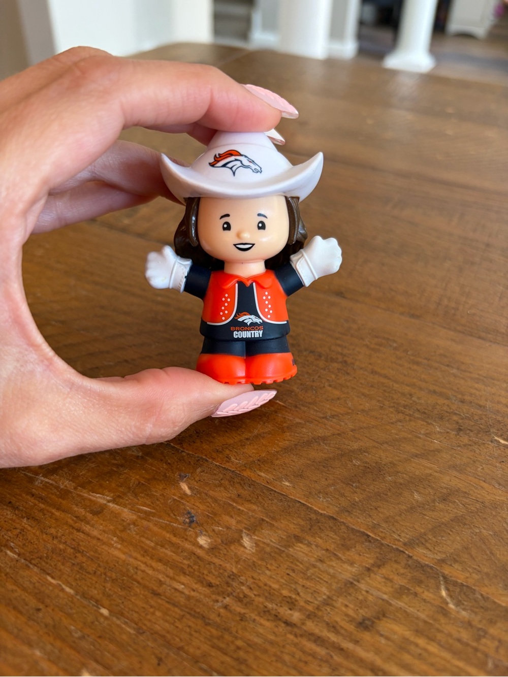 Fisher Price Little People Figure Football DENVER BRONCOS SUPER FAN as is